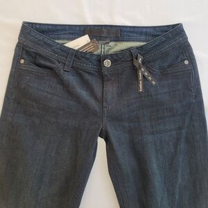 Bebe Dark Wash Embellished Boot Cut Blue Jeans Boot Cut Retro Y2K